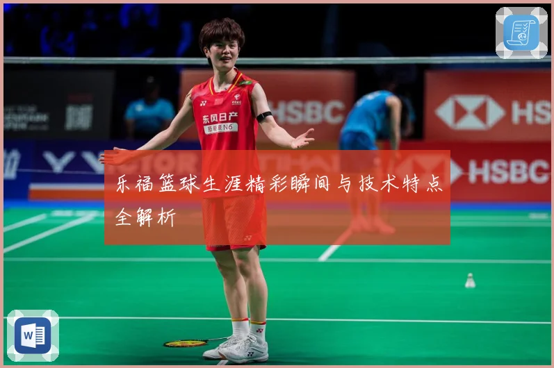 乐福篮球生涯精彩瞬间与技术特点全解析